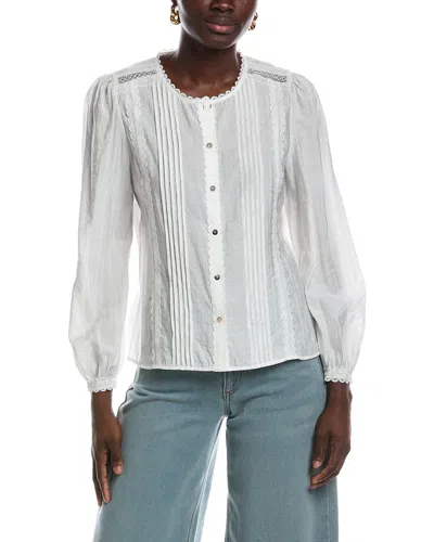 Vince Camuto Lace Blouse In White