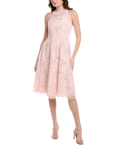 Vince Camuto Lace Halter Midi Dress In Pink