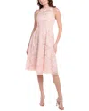 Vince Camuto Lace Halter Midi Dress In Pink