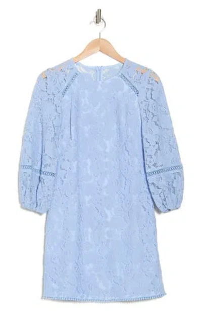 Vince Camuto Lace Long Sleeve Dress In Sky