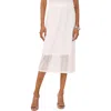 Vince Camuto Lace Midi Skirt In New Ivory