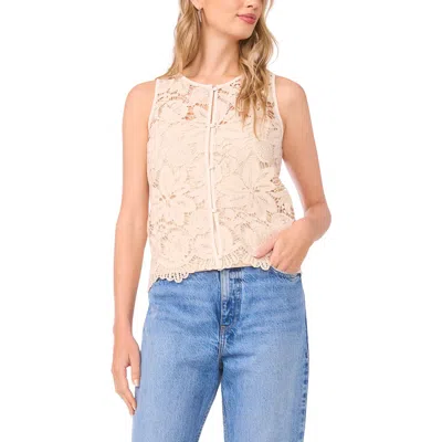 Vince Camuto Lace Vest In Neutral