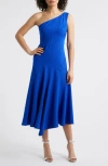 Vince Camuto Laguna One-shoulder Dress In Blue