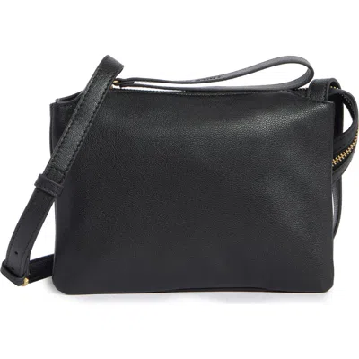 Vince Camuto Laney Leather Crossbody Bag In Black