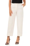 Vince Camuto Creased Cuffed Pants In New Ivory
