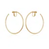 Vince Camuto Large Open Hoop Clip On Earrings In Gold