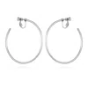 Vince Camuto Large Open Hoop Clip On Earrings In Metallic