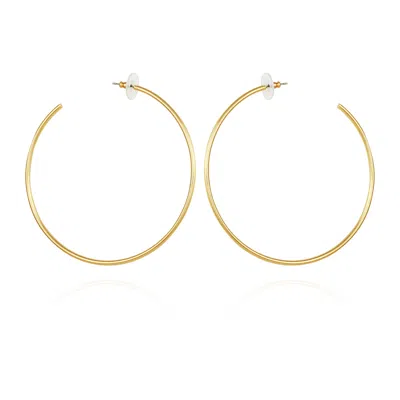 Vince Camuto Large Open Hoop Earrings In Gold