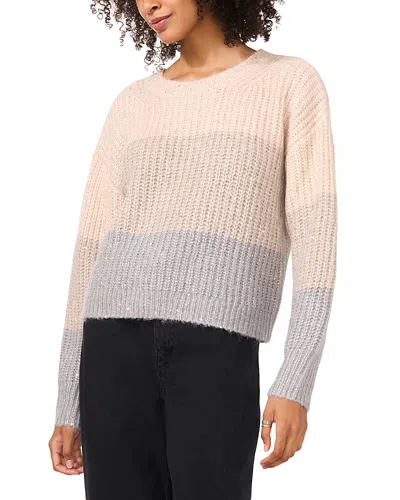 Vince Camuto Large Stripe Sweater In Serenity
