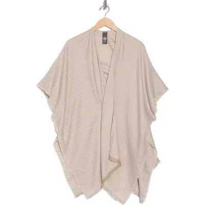 Vince Camuto Reversible Pleated Belted Topper In Neutral