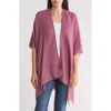 Vince Camuto Large Twill Duster In Wine