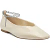 Vince Camuto Latenla Womens Leather Square Toe Dress Shoes In Nude