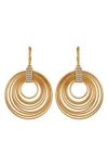 Vince Camuto Layered Circle Drop Earrings In Gold