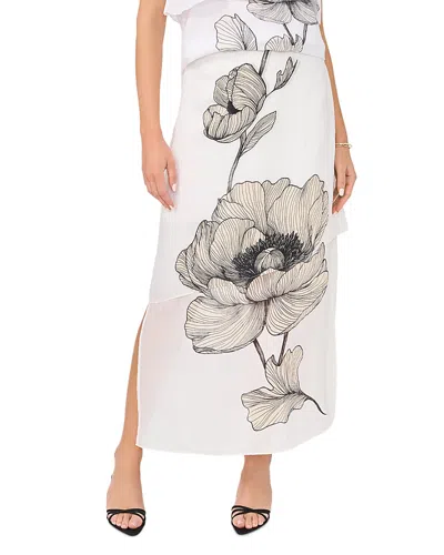 Vince Camuto Layered Skirt In White