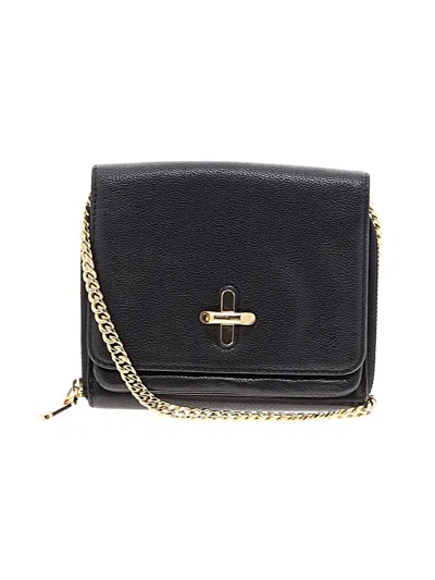 Pre-owned Vince Camuto Leather Crossbody Bag In Black