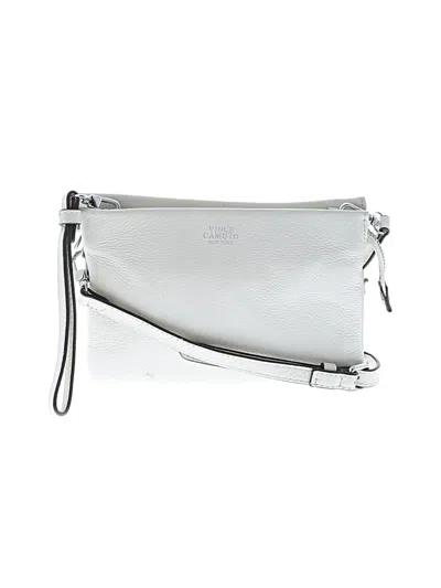 Pre-owned Vince Camuto Leather Crossbody Bag In White