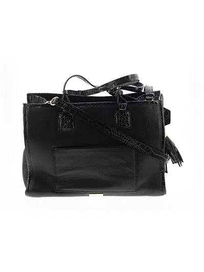 Pre-owned Vince Camuto Leather Satchel In Black