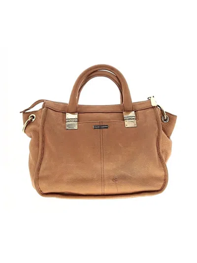 Pre-owned Vince Camuto Leather Satchel In Tan