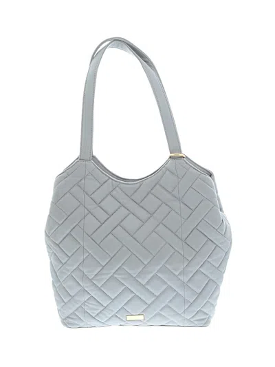 Pre-owned Vince Camuto Leather Shoulder Bag In Gray