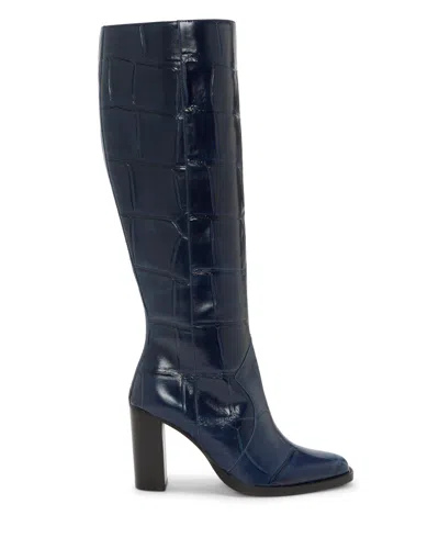 Vince Camuto Lecheya Extra Wide Calf Knee High Boot In Blue