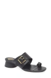 Vince Camuto Lenqua Toe Loop Block Heel Sandal In Black