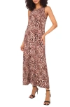 Vince Camuto Leopard Print Tank Dress In Multi