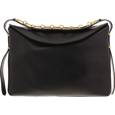 Vince Camuto Letta Womens Leather Hobo Handbag In Black
