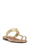Vince Camuto Lexiea Toe Loop Sandal In Gold