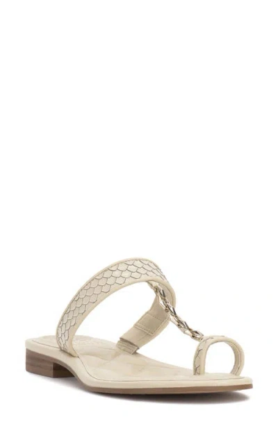 Vince Camuto Lexiea Toe Loop Sandal In Grecian Gold Metallic