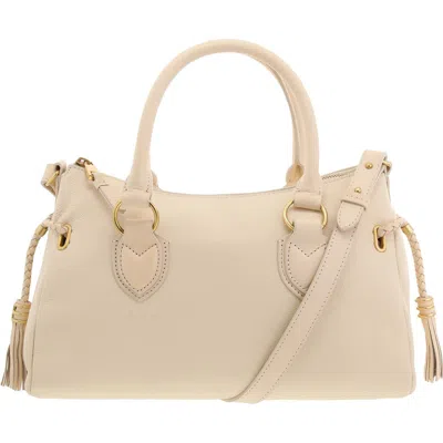 Vince Camuto Liann Womens Pebbled Leather Satchel Handbag In Multi