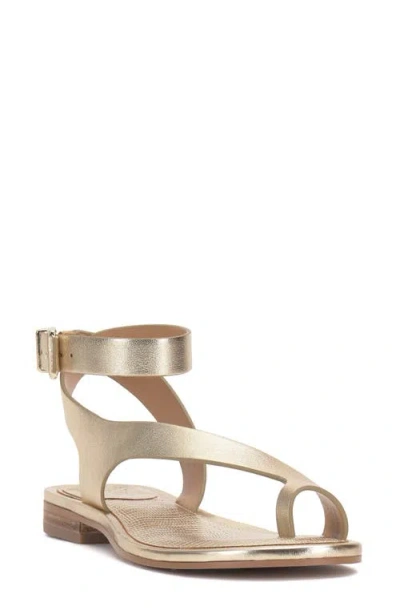 Vince Camuto Liba Ankle Strap Sandal In Egyptian Gold Metallic