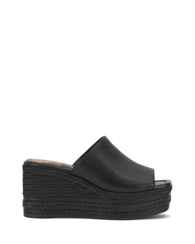 Vince Camuto Lierna Espadrille Wedge Sandal In Black
