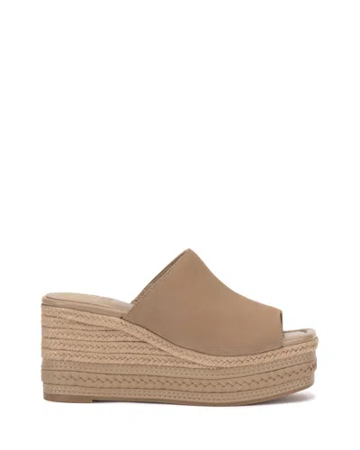 Vince Camuto Lierna Espadrille Wedge Sandal In Brown