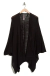 Vince Camuto Lightweight Open Knit Topper In Black