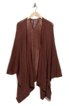 Vince Camuto Lightweight Open Knit Topper In Brown