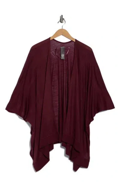 Vince Camuto Lightweight Open Knit Topper In Purple