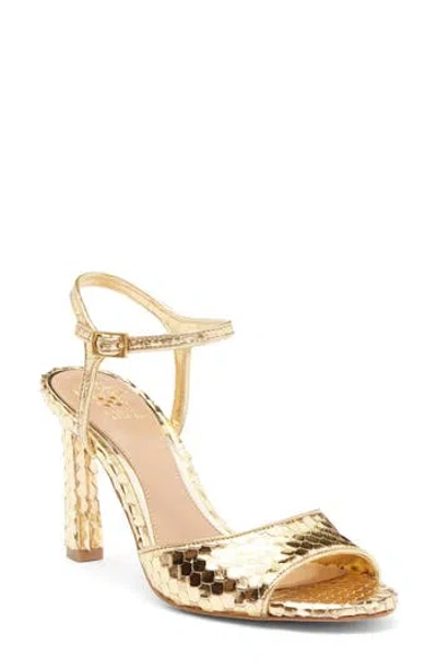 Vince Camuto Lilaha Ankle Strap Sandal In Grecian Gold