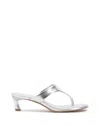 Vince Camuto Lina Kitten Heel Sandal In Silver