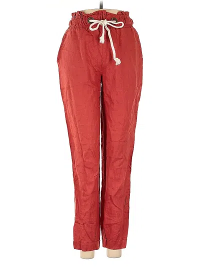 Pre-owned Vince Camuto Linen Pants In Red