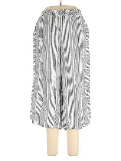 Pre-owned Vince Camuto Linen Pants In Silver