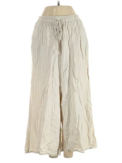 Pre-owned Vince Camuto Linen Pants In White
