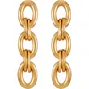 Vince Camuto Link Earrings In Gold Tone