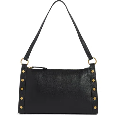 Vince Camuto Lisha Studded Leather Shoulder Bag In Black