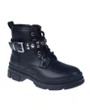 VINCE CAMUTO LITTLE AND BIG GIRLS LACE UP STUD AND LOGO RIVET DETAILS BOOT