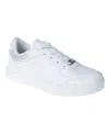 Vince Camuto Little And Big Girls Rhinestones Court Sneaker In White