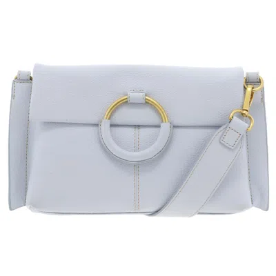 Vince Camuto Livee Womens Pebbled Leather Crossbody Handbag In Blue