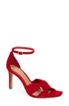 Vince Camuto Liyba Ankle Strap Sandal In Red