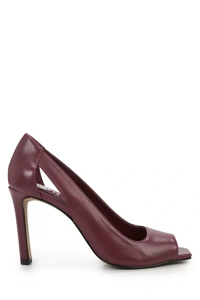 Vince Camuto Lizanie Peep-toe Pumps In Red