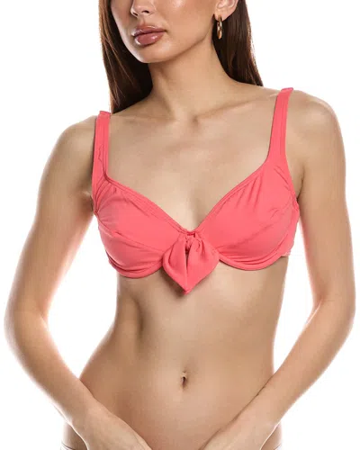 Vince Camuto Logo Bikini Top In Orange