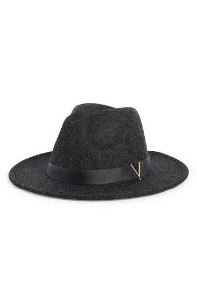 Vince Camuto Logo Hardware Panama Hat In Black